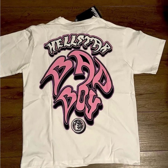 HELLSTAR Dennis Rodman Bad Boy T-Shirt w Pink Designer Size M,L,XL - Picture 2 of 5